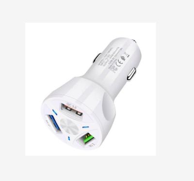 China Voltage Monitoring 2 Port Fast Charging Samsung Huawei iPhone 11 8 Plus Universal Aluminum Dual USB Car Charger for sale