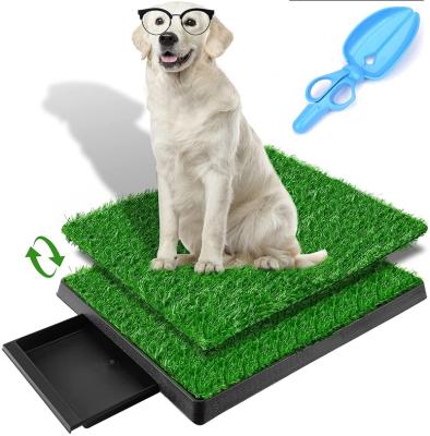 China Portable Pet Toilet Sustainable Grass Training Dog Toilet Indoor Outdoor Mat for sale