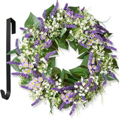 China New European Style Crochet Garlands Swags Decorative Wreaths For Christmas Wedding Indian Wedding 45cm Plastic Wrist Flower for sale