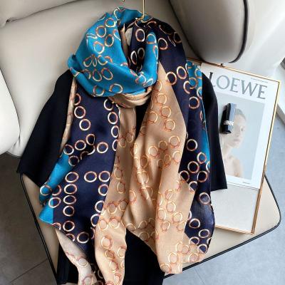 China Free Shipping Autumn Silk Scarves Scarf Branded Adult Zhejiang Long Spring for sale