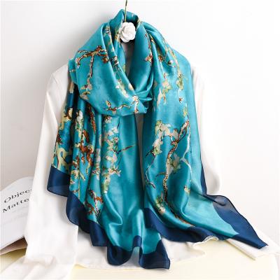 China Special Offer Striped Women Spot Camiseta Camuflaje Caceria Bosque Printed Striped Merchandise Silk Shawls for sale