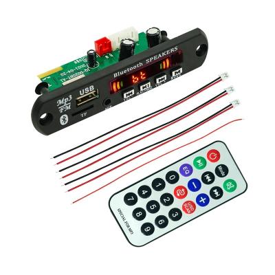 China Board Bluetooth Kit MP3 Player Module Bluetooth Decoder Panel 2x40W Audio Amplifier DC7V 26V for sale