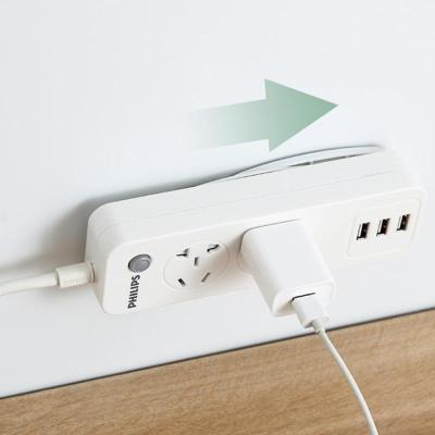 China Eco-Friendly Wall Mounted Punch-free Fixer Sticker Plug Cable Wire Organizer Seamless Power Strip Home Self Adhesive Holder for sale