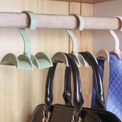 China Viable All Hanging Organizer Hooks Home Organizer Storage Holder Rod Hanger Handbag Storage Purse Corner Rotating Cabinet Organizer for sale