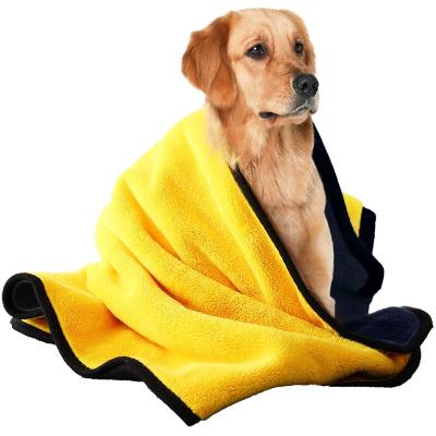 China Creative Sustainable Pet Towel Bath Towel Absorbent Durable Pet Supplies for sale