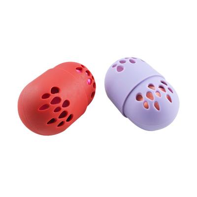 China Other Portable Travel Storage Beauty Egg Box Storage Holder Capsule Beauty Egg Holder Mold Breath Proof Silicone Powder for sale