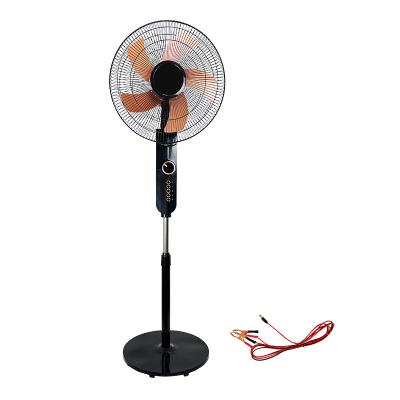 China New Design 16inch 18 Inch High Wind 12V Floor Fan DC Solar Battery High Wind Fan Outdoor High Quality 4 Speed ​​Control for sale