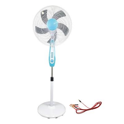 China Outdoor 24v Stand Fan 24V DC Floor Fan Solar Battery Fan 18 Inch 5 Ace Baleds Strong Wind for sale