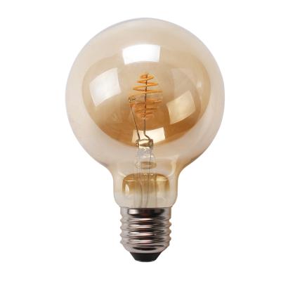 China Hotel new design spiral filament G80 led filament bulb for sale