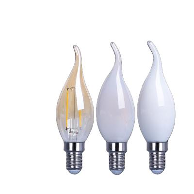 China Hotel Best Price C35 C35T 100lm/w 2700k 4000k 6500k led filament bulb with CE ROHS for sale