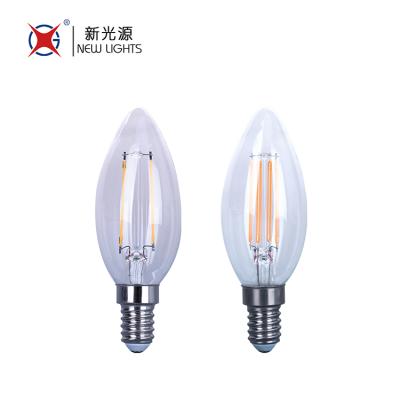 China Wholesale INDOOR ROOM Candelabra Shape C35 2W 4W LED Filament Candle Light Bulb for sale