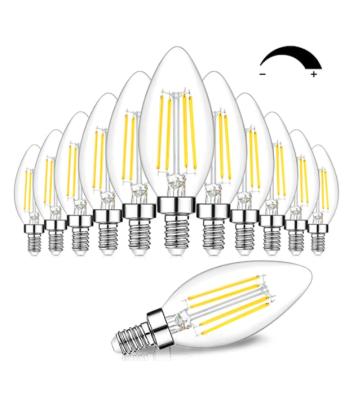 China Decorative Light C35 Ignition 110v 2w 4w e12 Led Dimmable Candle Light Bulbs for sale