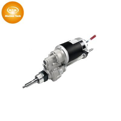 China 1:13.5 [MTM] Transaxle Brush Drip Proof DC Motor With Electromagnetic Brake 24v 1200 Watt 3600RPM for sale