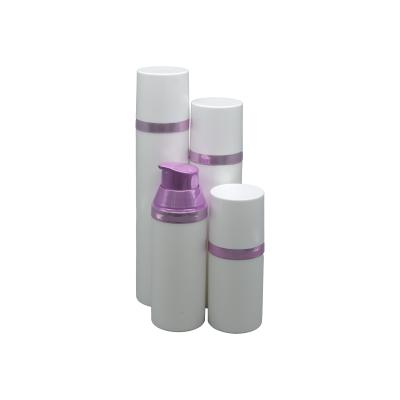 China Personal Care 30ml 50ml 80ml 100ml PP Belt Plastic Pump Bottle Face Cream Emulsion Vacuum Packing Bottle for sale