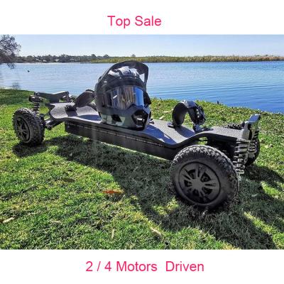 China Big Slope Off Road Off Road Adult 4000W 4WD 45KMH 24AH Battery 40% Electric All Terrain Mountain Longboard Electric Skateboard for sale