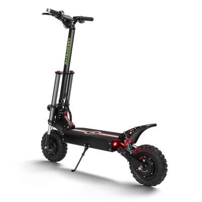 China Motor 5600W Unisex Foldable 10 Inch Off Road 2 Wheel Dual Motor Fat Tire Long Range Electric Scooter Good Prices for sale