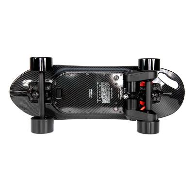 China Aerial Plastic Alloy Belt 35KMH Motor Motor Kit Diy Style Mini Electric Remote Control Skateboard for sale