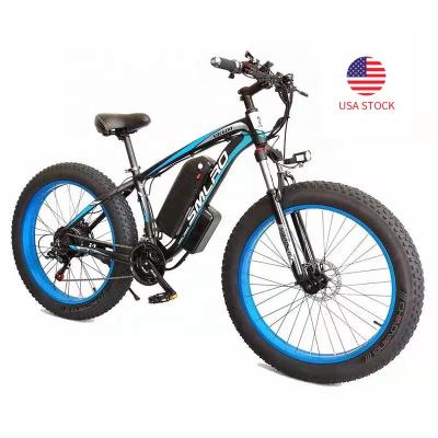 China Aluminum Alloy 2021New USA Dropshop Current Ready To Ship 48V 1000w 15AH Lithium Battery Fat Tire Electric Bike Electric Bicycle Motor Parts for sale