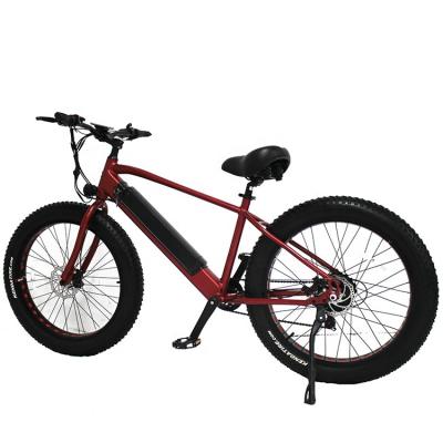 China Wholesale 500W adult tire cheap electric fat bike aluminum alloy tire fat 26 inch city electric mountain bike for sale