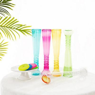 China Portable Kids Plastic Straw 500ml Cartoon Plastic Cup Sustainable Yard Juice PET Palm Bottle for sale