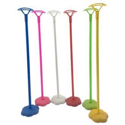 China Eco-friendly Material Bridal Room Decorated Plastic Column Base Balloon Stick Stand Color Flower Shape Balloon for sale