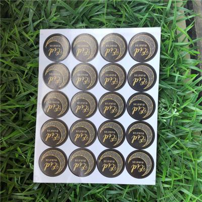 China New Come BlackVRamadan High Quality Eid Mubarak Paper Stickers 4cm for sale