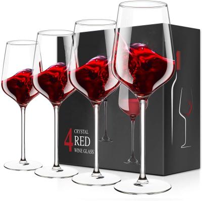 China Unique Wine Lover Gifts Elegant Hand Blown Crystal Red White Wine Glass For Birthday Wedding for sale