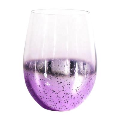 China Viable Chinese Suppliers Colored Mug Reusable Whiskey Glass Cup Goblet Wine Glass for sale