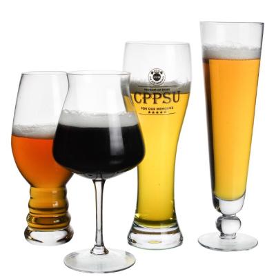 China Pint Glasses with Custom Logo Price Hoegaarden Craft Beer Glass Wholesale Logo Crystal Glasses Beer Stein Cups Custom Made for sale