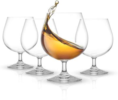 China Crystal Glass Brandy Glasses 13.5Oz Ultra Stylish Design Cognac Glasses Crystal Snifter Premium Quality Craftsmanship for sale