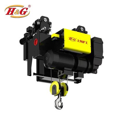 China Convenience 3.2T 5T 10T Easy Operation Safety Single Girder European Standard Wire Rope Hoist With Electric Trolley for sale