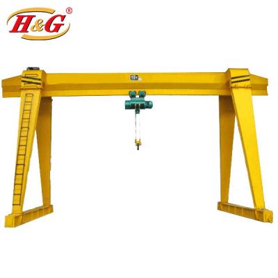 China Single Girder Gantry Crane With Wireless Remote Control Gantry Crane 1-50 Ton Beam Girder for sale