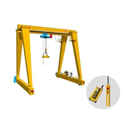 China Gantry Crane Single Beam Rail Track Gantry Crane For Outdoor A Frame Height 2M for sale