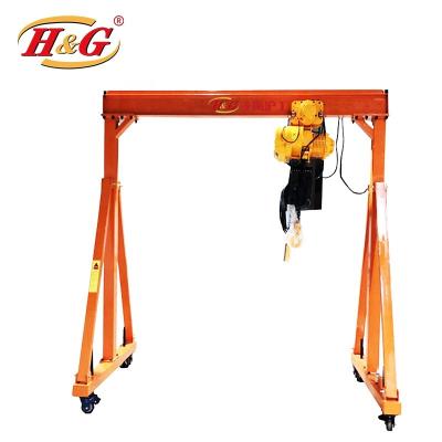 China Portable Gantry Crane Mobile Bridge Gantry Crane Overhead Crane Small Single Beam Crane for sale