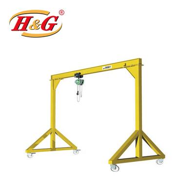 China Trackless Mobile Gantry Crane 1T 2T 3T 5T ​​Single Girder Crane Overhead Traveling Portable Gantry Crane with Electric Crane for sale