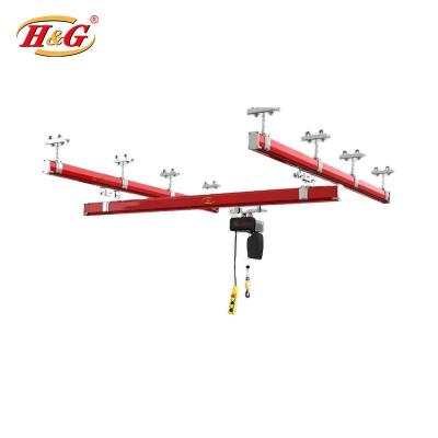 China Light duty suspension bridge crane 1ton 2ton 3ton 4 ton 5 ton KBK overhead crane for sale for sale