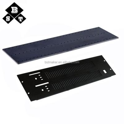 China Audio Part Custom Integrated CNC Aluminum Amplifier Front Panel for sale