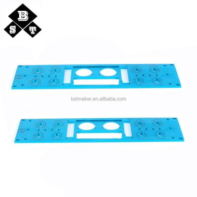 China Audio Aluminum Composite Panel Custom CNC Milling Part Panel , Front Panel Faceplates for sale