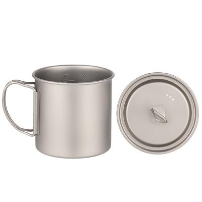 China Outdoor Coffee Mugs Drinkware Titanium Mug Cup Outdoor Camping Camping Mug for sale