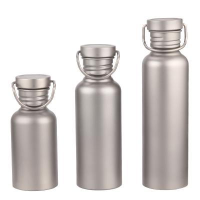 China Eco-friendly Titanium Thermos Vacuum Flasks With Lid Ultralight Outdoor Camping Hiking Recycling Water Bottle for sale