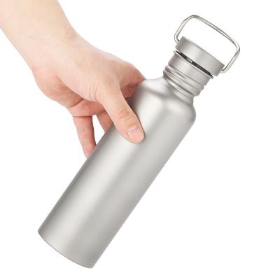 China Titanium Portable Outdoor Sport Water Bottles Drinkware Eco-friendly With Bottle Bag For Camping And Hiking Ultralight Backpack for sale