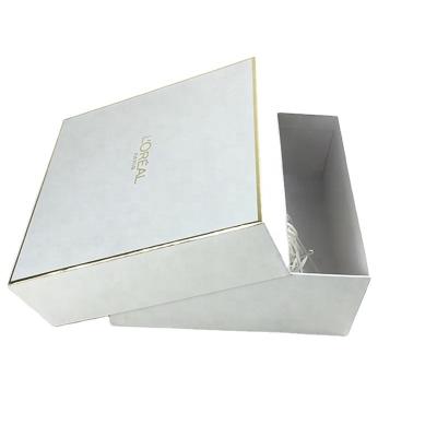 China Recycled Materials Wholesale White Modern Luxury Design Gift Rigid Mailing Package Garment Apparel Ad Box For Clothing for sale