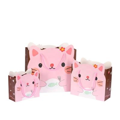 China Recycled Materials Cheap Personalized Cute Pink Babies Boys Clothing Wraps Socks Towel Products Sets Gift Handbag Paper Packaging Box for sale