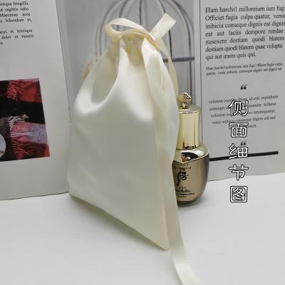 China Recyclable Custom Color Logo Silk Jewelry Pouch Small Velvet Bag With Drawstring for sale