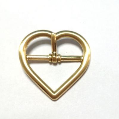 China Custom Women's Shoe Accessories Manufacturer Fashion Shoe Accessories Metal Shoe Buckle Heart Shape Pin Buckle for sale