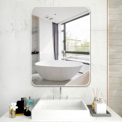 China Contemporary Retro Style Large Size High Definition Bathroom Wall Mirror With Metal Frame for sale