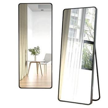 China Good Quality Minimalist Wall Cladding Rectangular Rounded Corner Mirror With Frame for sale