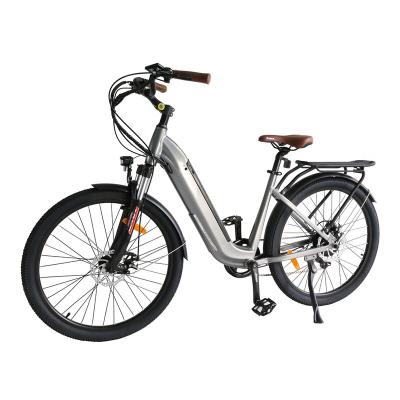 China Narrow Tire 250W 350W City Ebike 26x2.125 City Electric Bicycle Lady Step By Electric Bike for sale