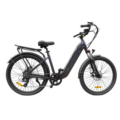 China Hot Sale 26inch 36V 250W Ebike City Rear Hub Motor Lady Electric Bicycle Cargo Ebike Off Road City Electric Bike for sale