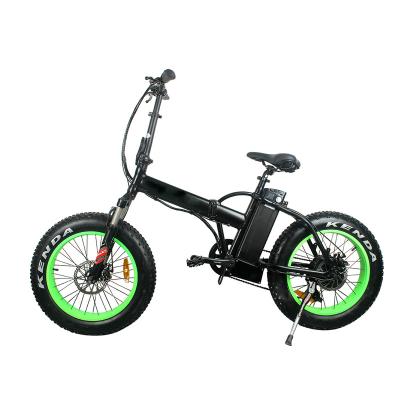 China Long Range 48v 500w 750w Folding Fat Tire City Mountain Bike Full Suspension Electric Bicycle Motor Electric Cheap Rear Foldable Ebike for sale